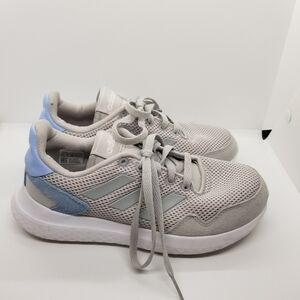 Adidas gray and blue cloudfoam archivo running sneakers size 6.5